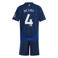 Maglie da calcio Manchester United Matthijs de Ligt #4 Seconda Maglia Bambino 2024-25 Manica Corta (+ Pantaloni corti)